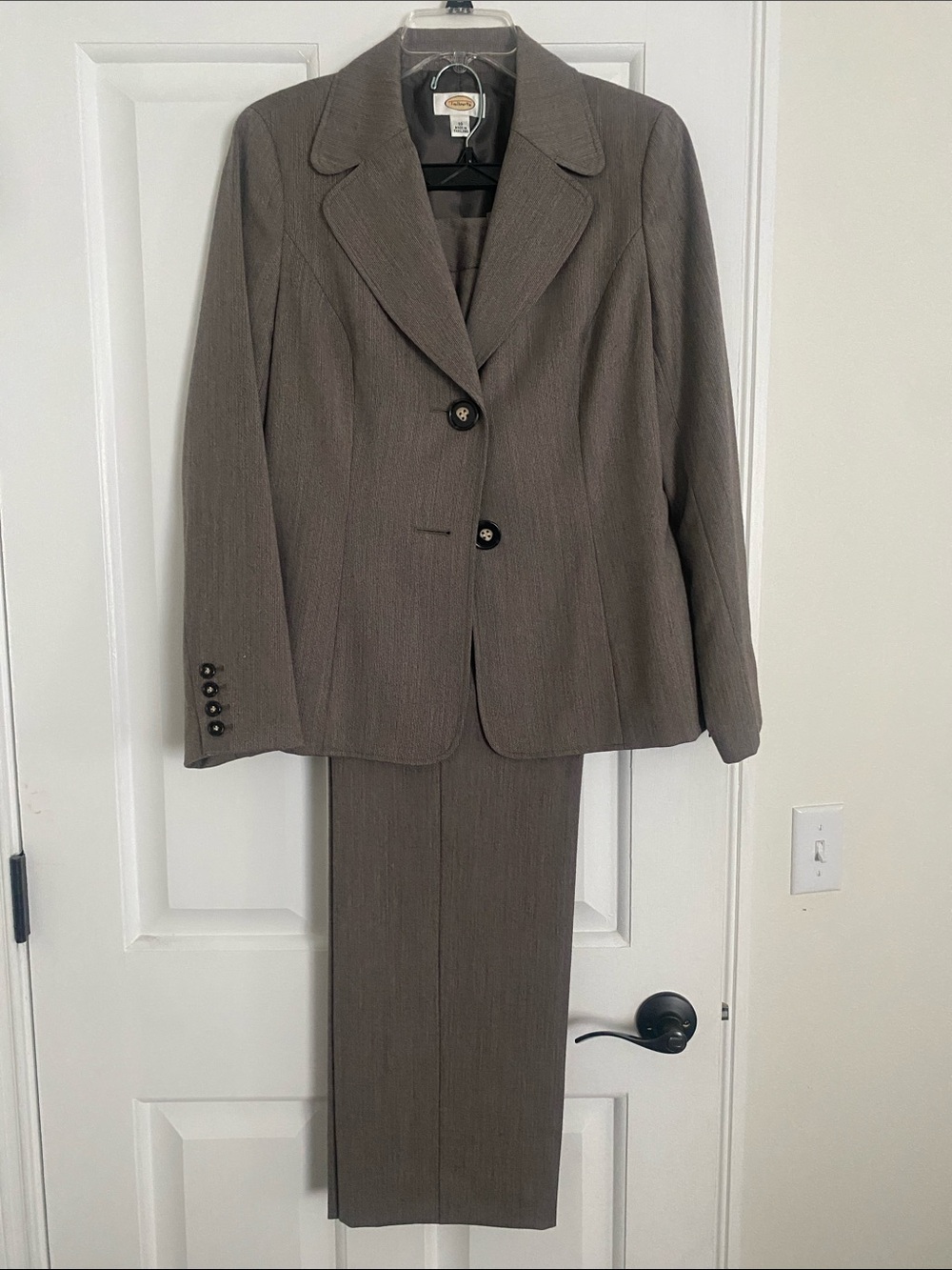 Talbots Women's Two-Piece Suit in Taupe Brown